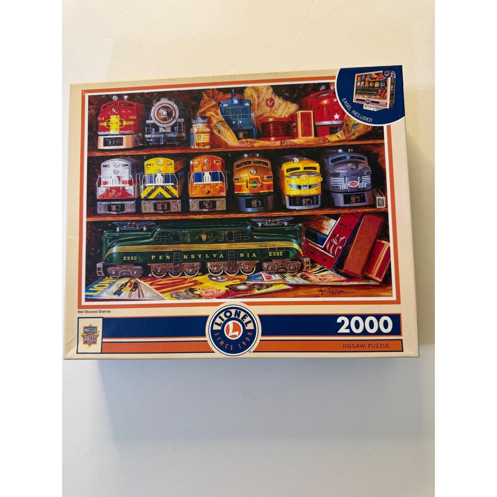 MasterPieces Lionel Trains Well Stocked Shelve 2000 Piece Jigsaw Puzzle complete